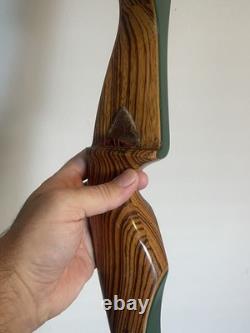 Vintage Ben Pearson Hunter 709 Green Recurve Bow 58 x50#-28 LH Draw