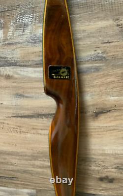 Vintage Black Hawk Galaxie Nike Recurve Bow 45# @ 28 Draw 60 Right Handed