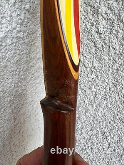 Vintage Black Hawk Mosquito Recurve Bow 30# @ 25 Red Yellow Stripe
