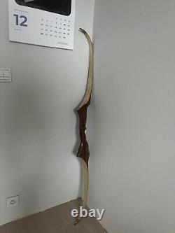 Vintage Black Widow Recurve Bow 64 Handcrafted 101 Wilson Bros #11845