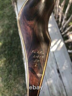 Vintage Browning Safari Recurve Archery Bow 47# 54 With String Left Handed