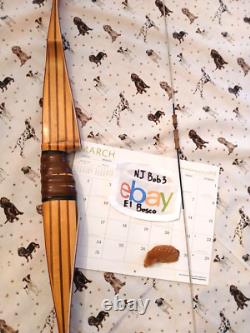 Vintage Cravotta Bros. Black Hawk Archery Chief recurve 44# 1950's