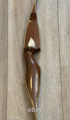 Vintage Damon Howatt Archery Coronado Recurve Bow 37#@28 Brown, Green