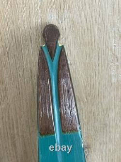 Vintage Damon Howatt Archery Coronado Recurve Bow 37#@28 Brown, Green