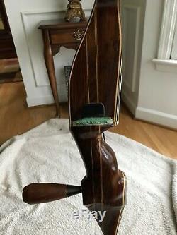 Vintage Damon Howatt Super Diablo, Rh 54# Indian Rosewood Recurve Bow, Hunting