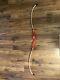 Vintage Fred Bear 76er Take Down Recurve Archery Bow White And Red Eagle