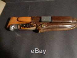 Vintage Fred Bear Archery Knife & File Set