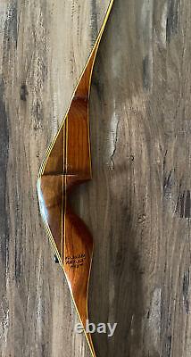 Vintage Fred Bear Archery Kodiak Magnum Recurve Bow RH 45# 52 Beautiful Shape