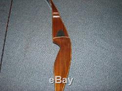 Vintage Fred Bear Grizzly Recurve Bow Longbow Archery Bows L-H 1969