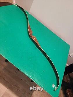 Vintage Fred Bear Grizzly Wood Recurve Bow AMO 56 48# RH Grayling MI 9R17386