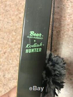 Vintage Fred Bear Kodiak Hunter 60 Recurve Bow #40 With Quiver