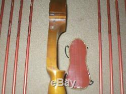 Vintage ODD Bud Hit Crusader Recurve Bow 49# RIGHTY + Hunting Arrows
