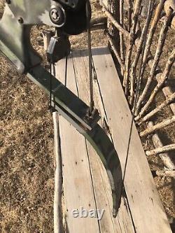 Vintage Oneida Eagle Lever Compound Recurve Bow 60#-80# Right Handed