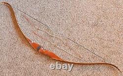 Vintage RARE ROOT Brush Master Recurve bow RH 55 45# 1960s NEW BEAR String