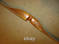 Vintage RH 1950's Archery Recurve Bow, 62, 46#@28, No. 601, Unbranded Bow, NICE