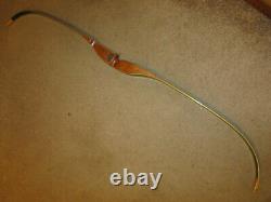 Vintage RH 1950's Archery Recurve Bow, 62, 46#@28, No. 601, Unbranded Bow, NICE