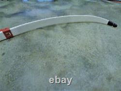 Vintage Rare Fred Bear 76er Take Down Recurve Archery Bow White and Red Eagle