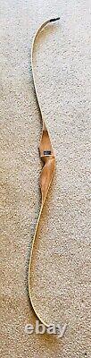 Vintage Recurve Bow Brown Bear 58/35 Lb Wood Archery