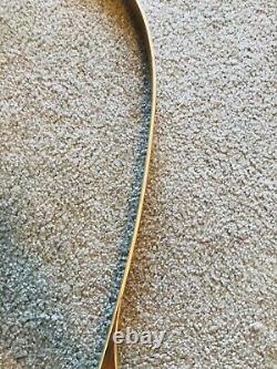 Vintage Recurve Bow Brown Bear 58/35 Lb Wood Archery