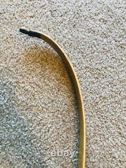 Vintage Recurve Bow Brown Bear 58/35 Lb Wood Archery