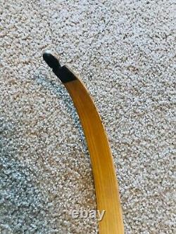 Vintage Recurve Bow Brown Bear 58/35 Lb Wood Archery