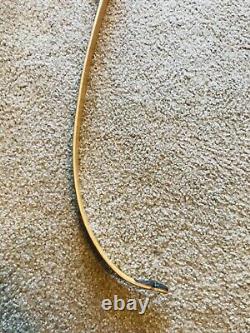 Vintage Recurve Bow Brown Bear 58/35 Lb Wood Archery