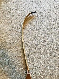 Vintage Recurve Bow Brown Bear 58/35 Lb Wood Archery