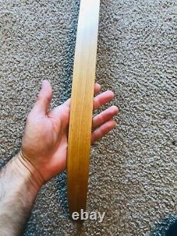 Vintage Recurve Bow Brown Bear 58/35 Lb Wood Archery