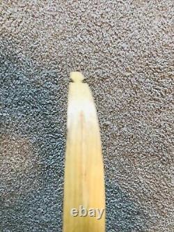 Vintage Recurve Bow Brown Bear 58/35 Lb Wood Archery