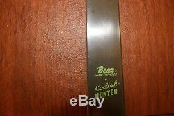 Vintage Rh 1969 Bear Hunter Recurve Bow 60 50# 9t13652 Green Limbs Fast Ship