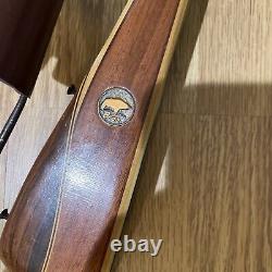 Vintage Right Hand Fred Bear Kodiak Special Recurve Bow & Quiver Antique 1953