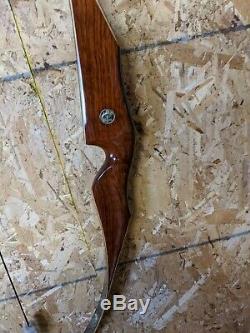 Vintage SHARP 1964 rosewood Bear Archery KODIAK 40# 60 Recurve Bow Sharp