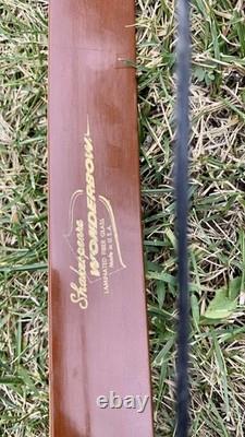 Vintage Shakespeare 58 Superb Necedah #40 Long Bow Archery Hunting Wonderbow