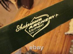 Vintage Shakespeare Archery MANCOS X-40 Recurve Hunting Bow & String, 58, 45#