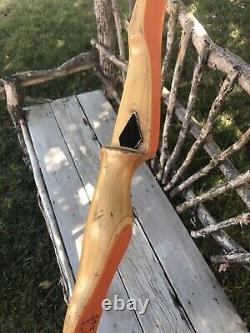 Vintage Unbranded Cat #273 Recurve Archery Bow 45# 62 Right Handed