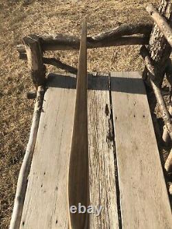 Vintage Unbranded Long Stick Recurve Archery Bow RH Possibly Bear Ben Pearson