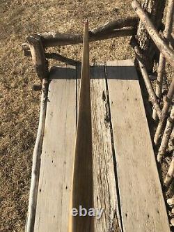 Vintage Unbranded Long Stick Recurve Archery Bow RH Possibly Bear Ben Pearson