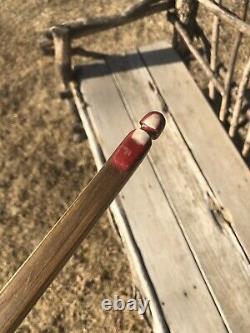 Vintage Unbranded Long Stick Recurve Archery Bow RH Possibly Bear Ben Pearson