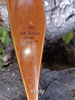 Vintage Wing Archery Hawk recurve 45#