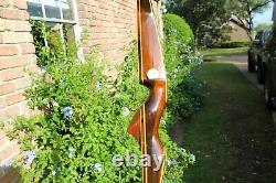 Vintage Wing Archery Presentation Recurve Bow 66 P1392 37# Beautiful Left Hand