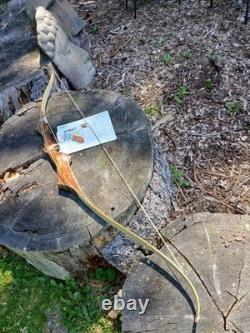 Vintage Wing Archery Presentation recurve 38# refinished in brindle 1963-64