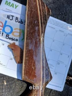 Vintage Wing Archery Presentation recurve 38# refinished in brindle 1963-64