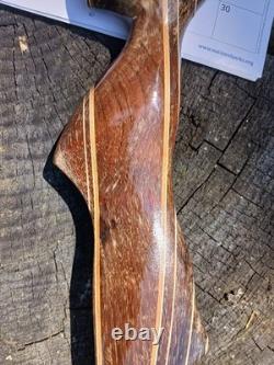 Vintage Wing Archery Presentation recurve 38# refinished in brindle 1963-64