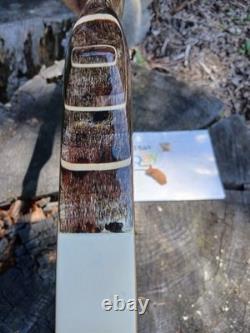 Vintage Wing Archery Presentation recurve 38# refinished in brindle 1963-64