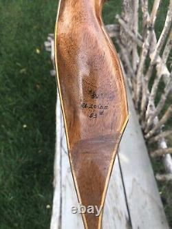 Vintage Wing Archery Red Wing Hunter Recurve Bow 53# 58 Right Handed