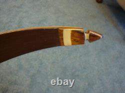 Vintage Wood Grain Wing Archery RED WING HUNTER LH Recurve BOW 46# 52