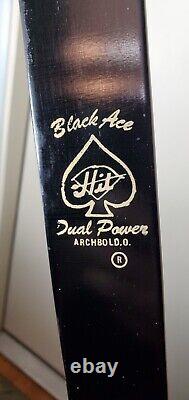 Vintage rare Hit black ace 40# 66 1960's-70's recurve bow