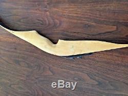Vintage wooden recurve bow approximately 57 maybe a Blackhawk Short Bee