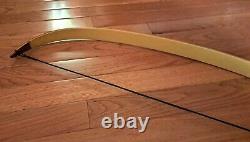 Vntg Hoyt Xpert Recurve Bow 64 RH 39# Black and Tan Hunting