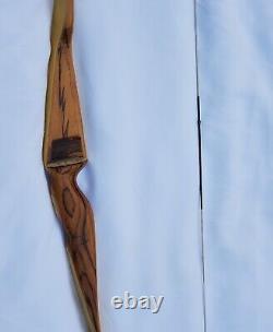 Vtg 1953 Bear Glass Powered Polar Recurve Bow Bear Archery Company Brown Wood